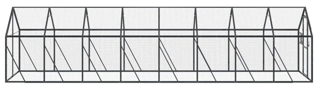 vidaXL Κλουβί Ανθρακί 1,79 x 8 x 1,85 μ. από Αλουμίνιο