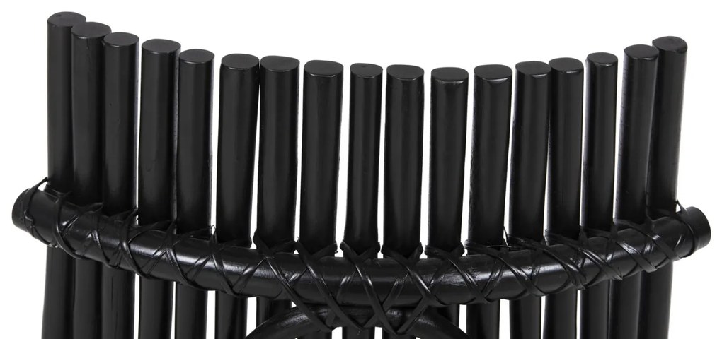 Καρέκλα CELLION C9812.02 Ράβδοι Rattan σε Μαύρο χρώμα 76x72x83Υεκ. 76x72x83 εκ.