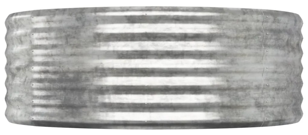 vidaXL Ζαρντινιέρα Ασημί 175x100x36 εκ. Γαλβανισμένος χάλυβας