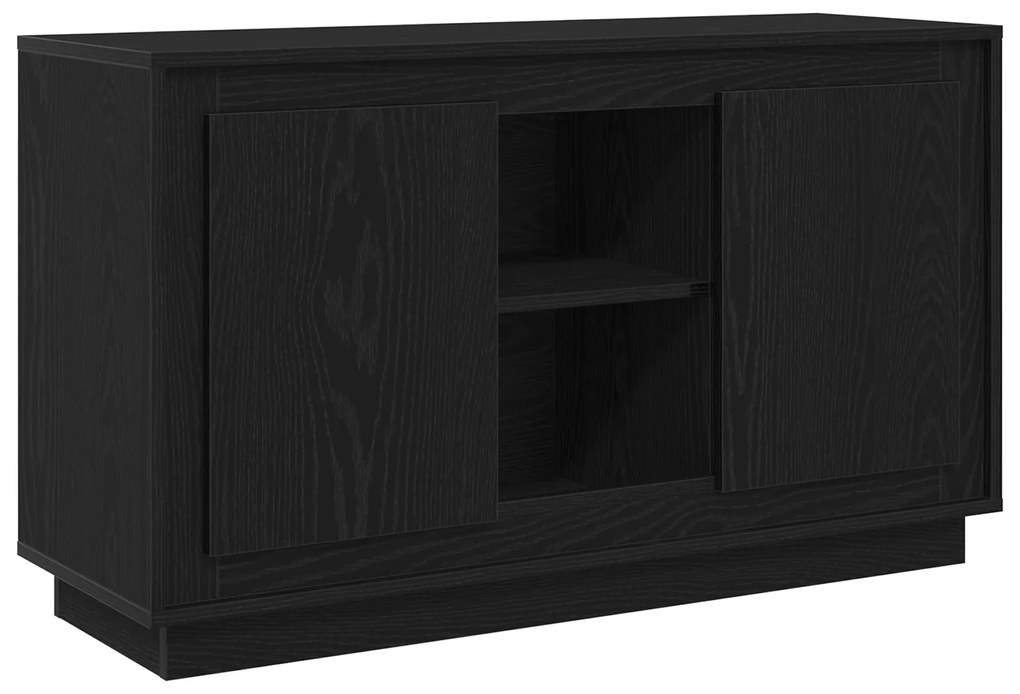 vidaXL Σερβιτόρος Μαύρο Δρύινο 102x35x60 εκ Επεξεργασμένο Ξύλο