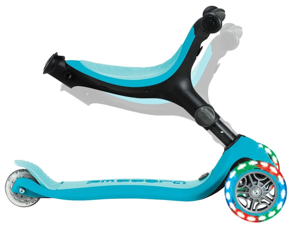 Globber Scooter Foldable Go.Up Active Lights 360 Aqua