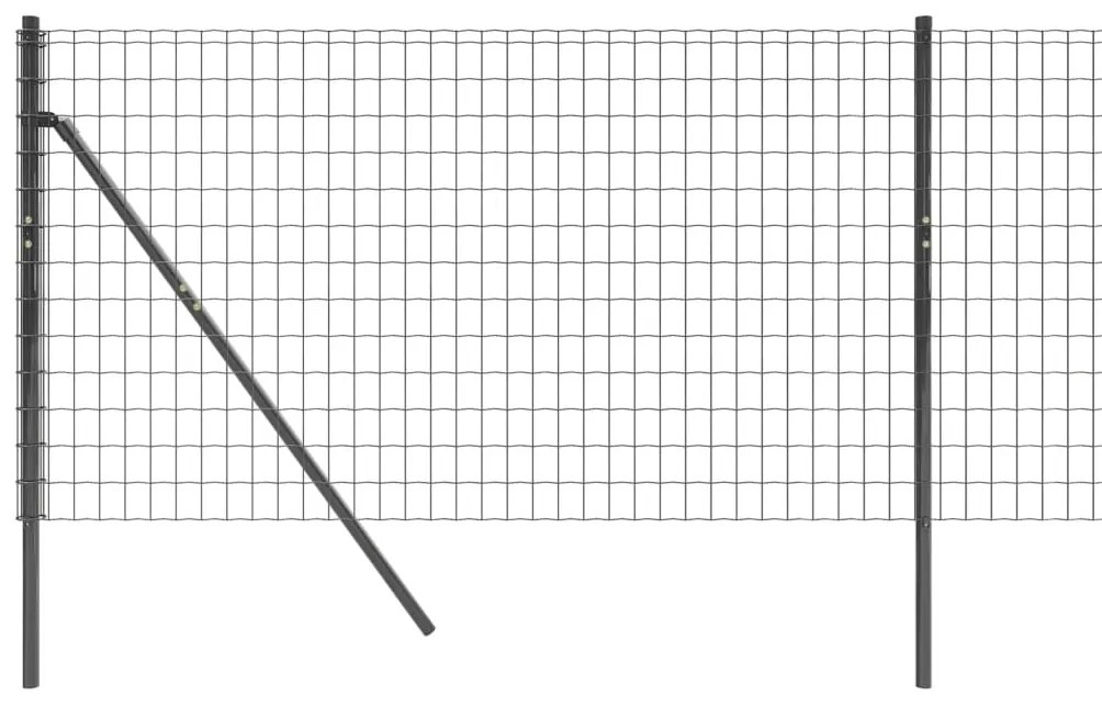 Συρματόπλεγμα Περίφραξης Ανθρακί 1,1x25 μ. Γαλβανισμένο Ατσάλι - Ανθρακί