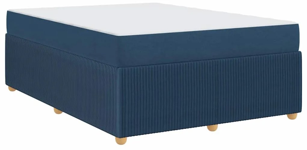 vidaXL Σκελετός Κρεβατιού Άλλο Μπλε 140 x 200 cm ύφασμα