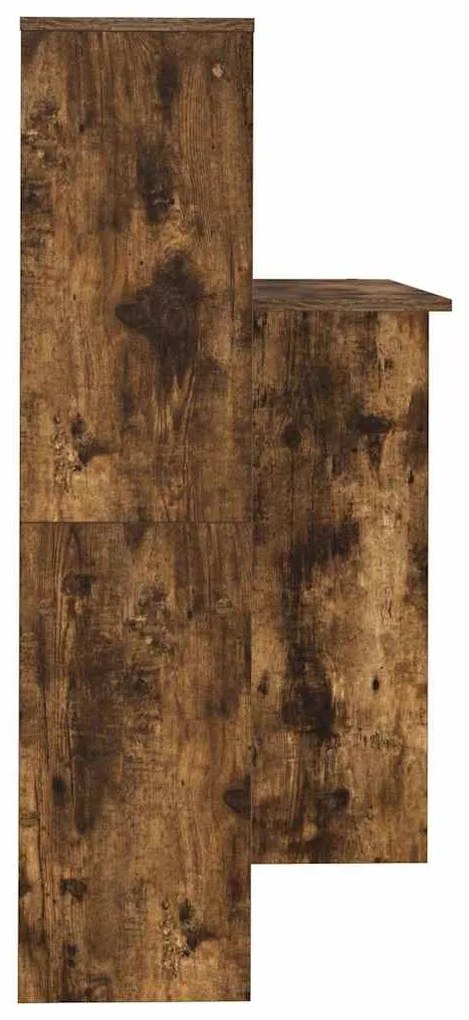 vidaXL Γραφείο Καπνιστό Δρύς 131,5 x 50 x 106,5 εκ. Επεξεργασμένο ξύλο