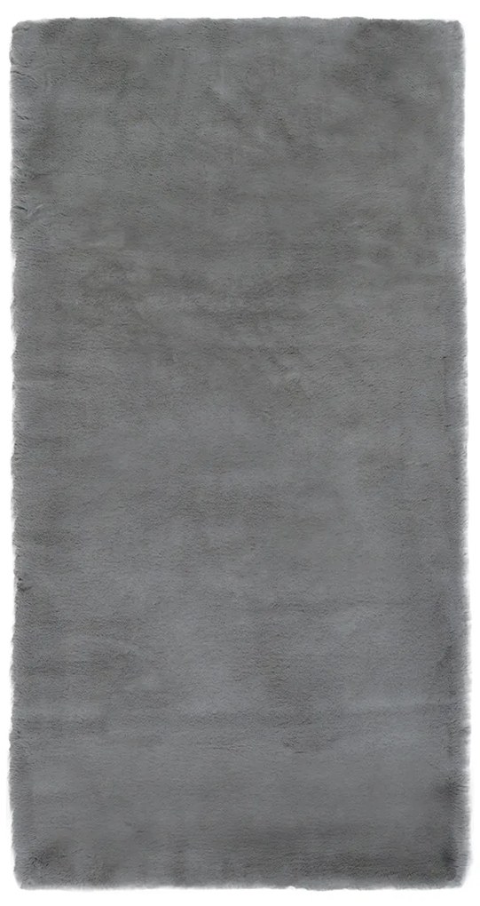 Γούνινο Χαλί Διαδρόμου (80x160) Βιοκαρπέτ Lapin Skin 04 Grey
