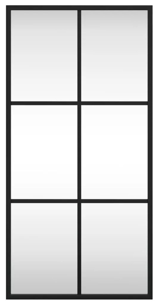 Καθρέφτης Ορθογώνιος Μαύρος 30 x 60 εκ. από Σίδερο - Μαύρο