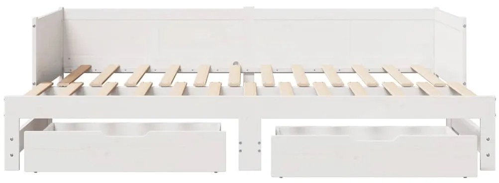 vidaXL Καναπές Κρεβάτι Συρόμενος Χωρίς Στρώμα 90x190 εκ. & Συρτάρια
