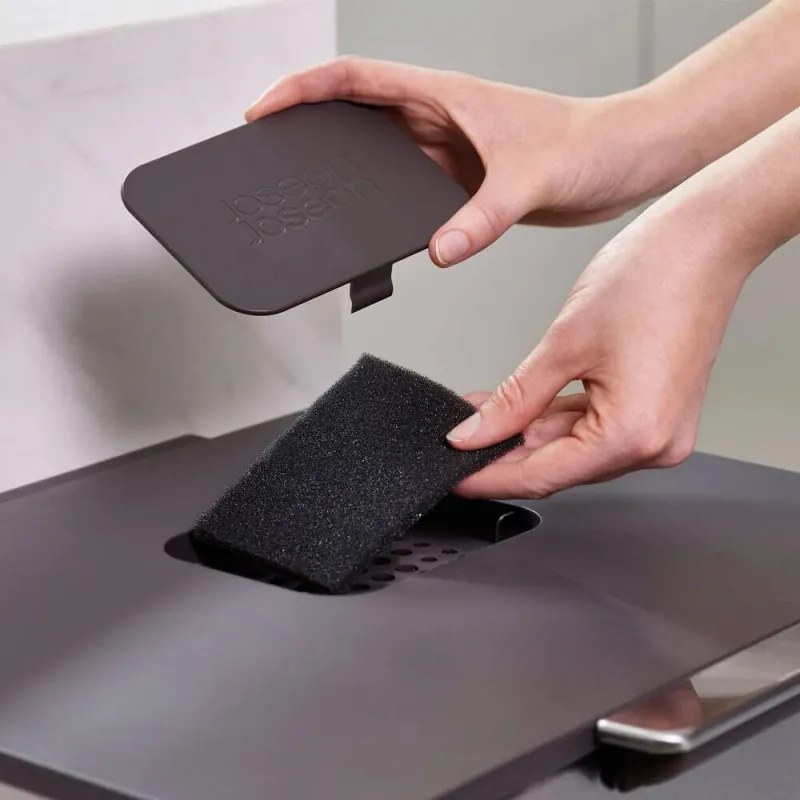 3σε1 Joseph Joseph Totem Compact 30064, 2x20 l, Δοχείο απορριμμάτων 3 l, Κάθετος σχεδιασμός, Ανταλλάξιμα φίλτρα με ενεργό άνθρακα, Μπεζ