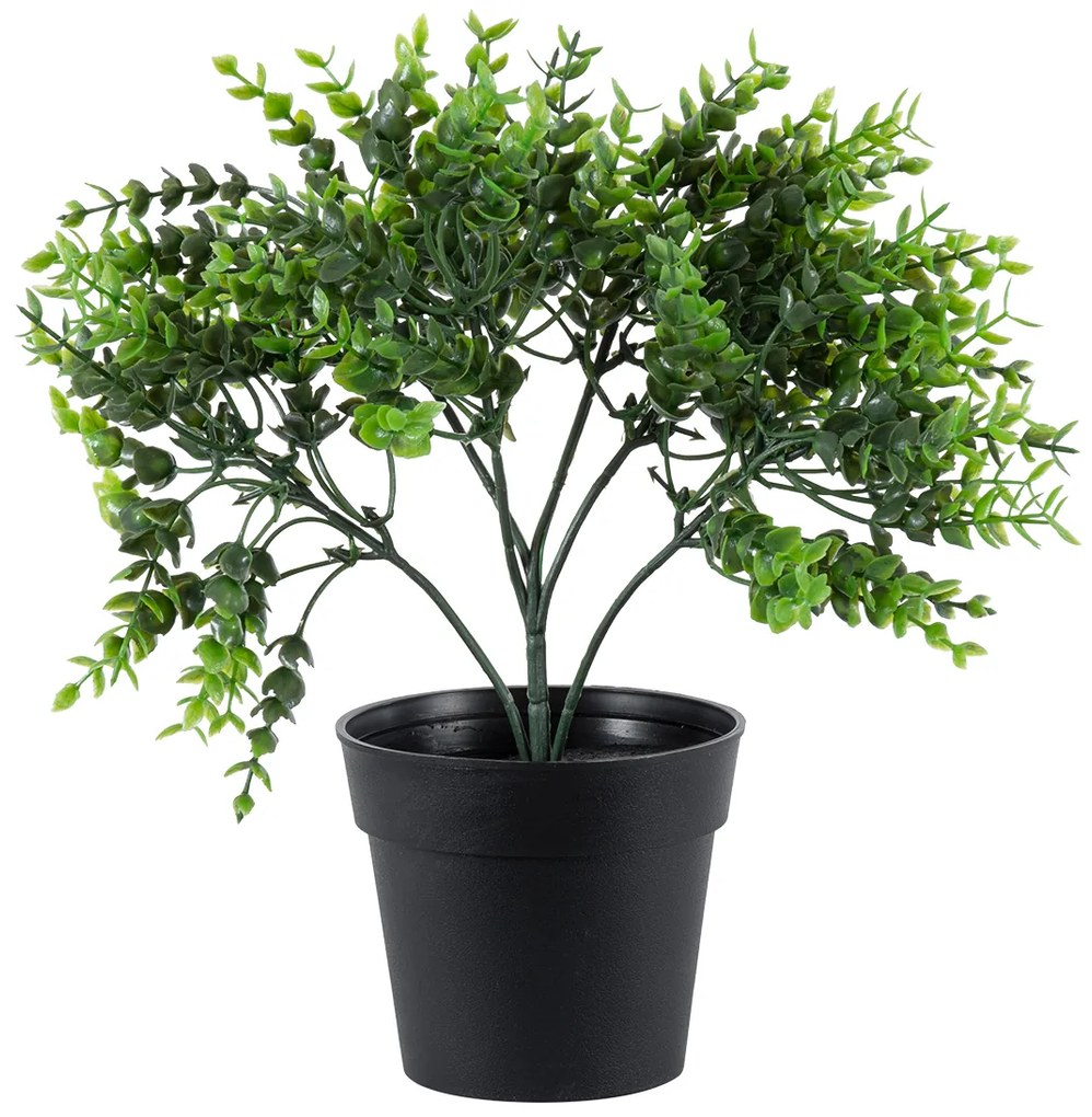 GloboStar® Artificial Garden EUCALYPTUS 20392 Τεχνητό Διακοσμητικό Φυτό Ευκάλυπτος Υ30cm