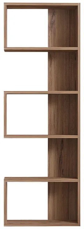 Βιβλιοθήκη Cascade pakoworld σε sonoma απόχρωση 51.8x22x150εκ (1 τεμάχια)