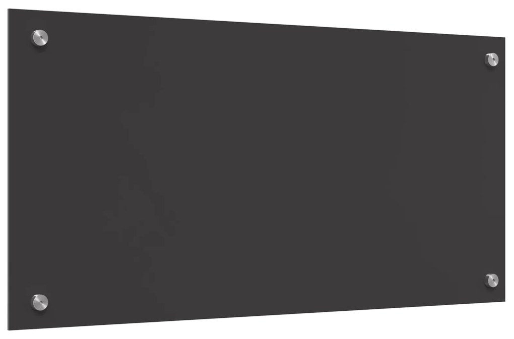 vidaXL Κουζίνα Πίσω τοίχωμα Σκούρο Γκρι 80x40x0,6 εκ Σκληρυμένο Γυαλί