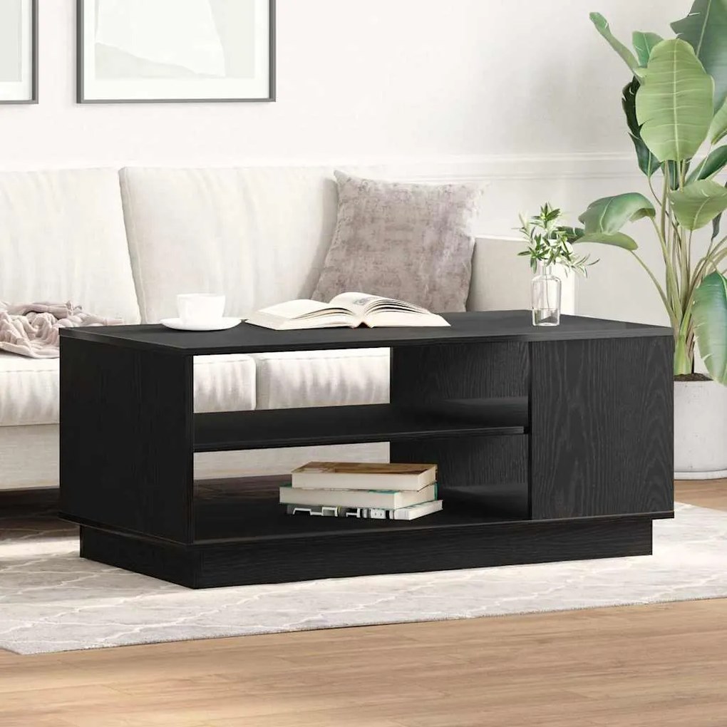vidaXL Τραπεζάκι σαλονιού Μαύρη δρυς 102 x 55 x 43 cm