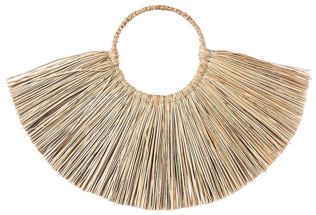 Wall decor S Line 50cm από άχυρο S1792-00N3