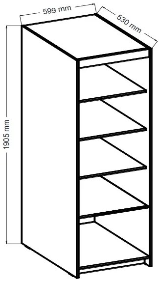 Ντουλάπα Ester 1D3S-Leuko