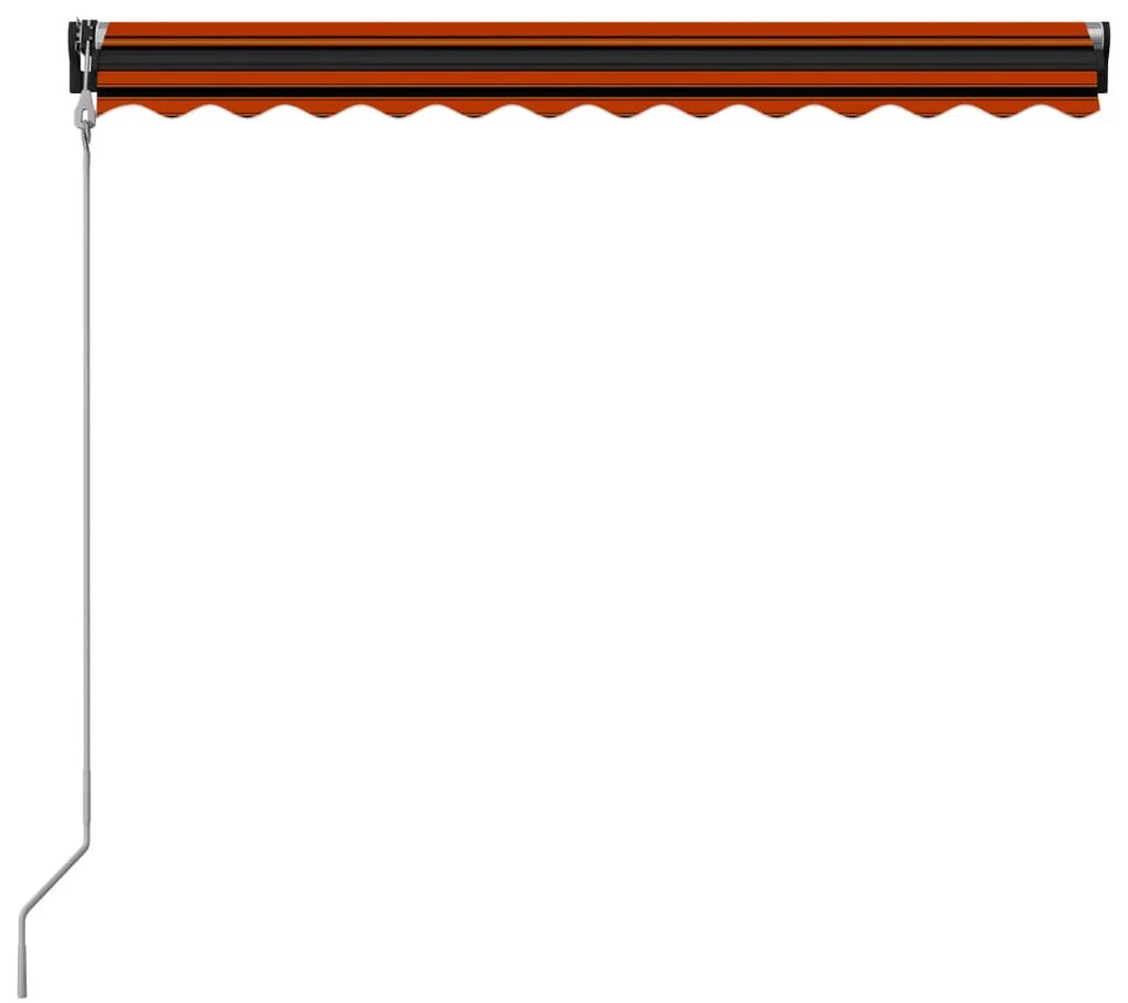 vidaXL Τέντα Συρόμενη Αυτόματη Πορτοκαλί / Καφέ 300 x 250 εκ.