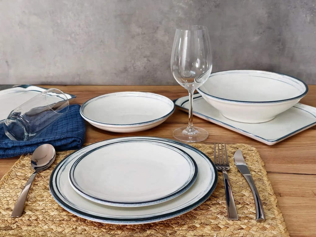 Σερβίτσιο Πιάτων Πορσελάνης Frame Classic - Σετ για 6 άτομα - 18τμχ - Kutahya Porselen