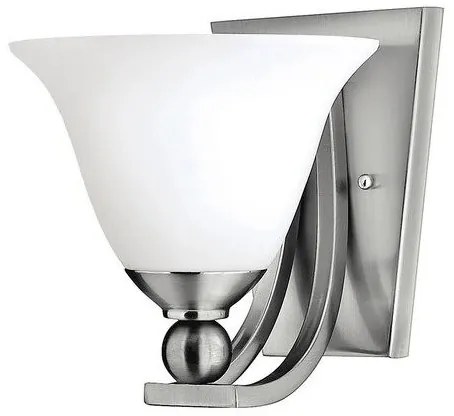 Απλίκα Φωτιστικό Τοίχου 1xE27  Νίκελ 22cm  Bolla HK-BOLLA1 Elstead Lighting-HK-BOLLA1-Νίκελ Ματ HK-BOLLA1