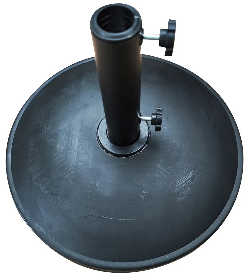 Βάση Ομπρέλας ArteLibre RUGEN 12kg Μαύρο Τσιμέντο/Πλαστικό 45x6cm