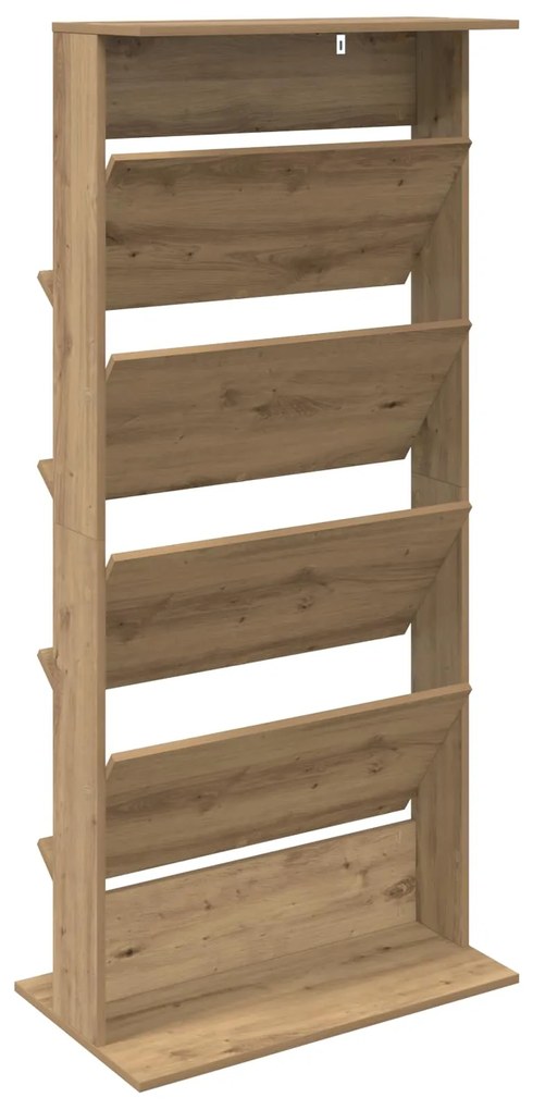 vidaXL Ράφι Περιοδικών με ράφι Artisan Oak 70 x 41 x 156 εκ.