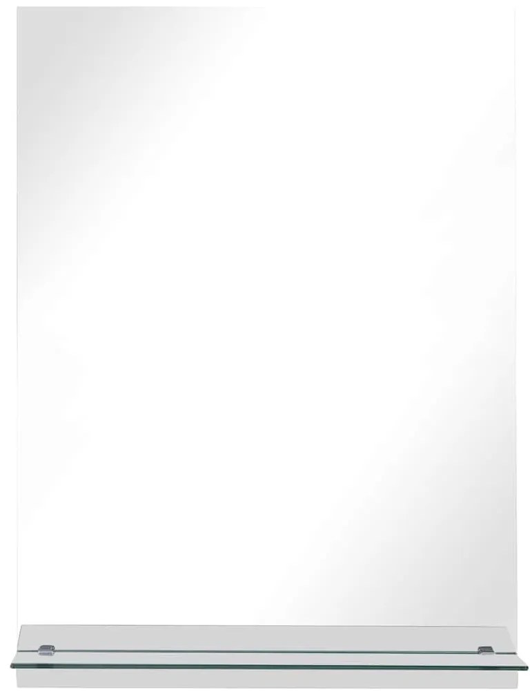 vidaXL Καθρέφτης Τοίχου με Ράφι 50 x 70 εκ. από Ψημένο Γυαλί