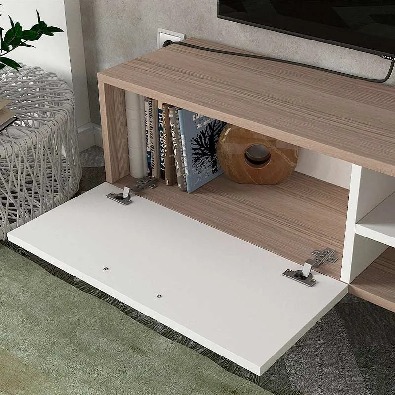 ΕΠΙΠΛΟ ΤΗΛΕΟΡΑΣΗΣ CEREN MEGAPAP ΧΡΩΜΑ ΛΕΥΚΟ - CORDOBA 149,5X31X131,6ΕΚ.