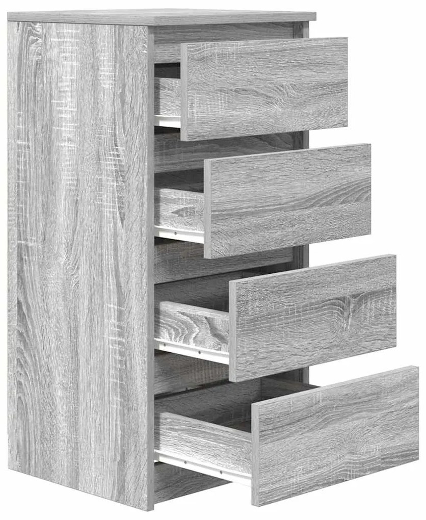 Ντουλάπι Γκρι Sonoma 37,5x35x76 εκ. Ξύλινο μηχανουργικό ξύλο - Γκρι