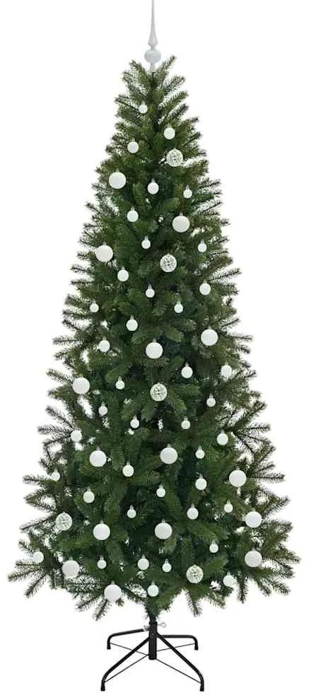 vidaXL Τεχνητό Χριστουγεννιάτικο Δέντρο Πράσινο 210 cm ΠΕ και PVC