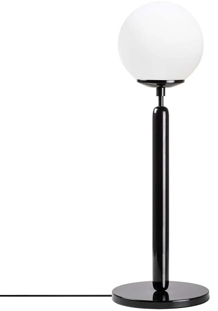 Φωτιστικό Επιτραπέζιο King 942FLG1811 18x18x52cm 1xE14 40W Black-White Opviq