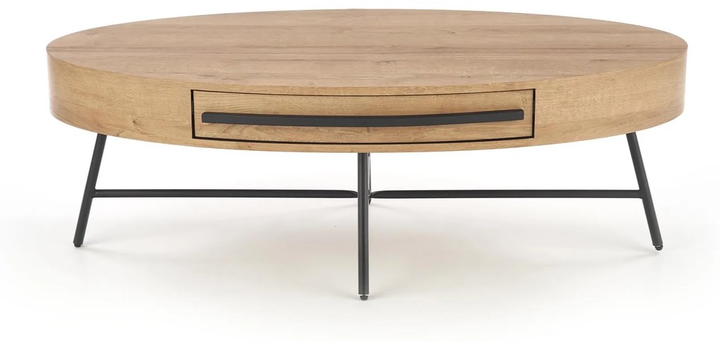 CAROLINA c.table, golden oak / black DIOMMI V-CH-CAROLINA-LAW