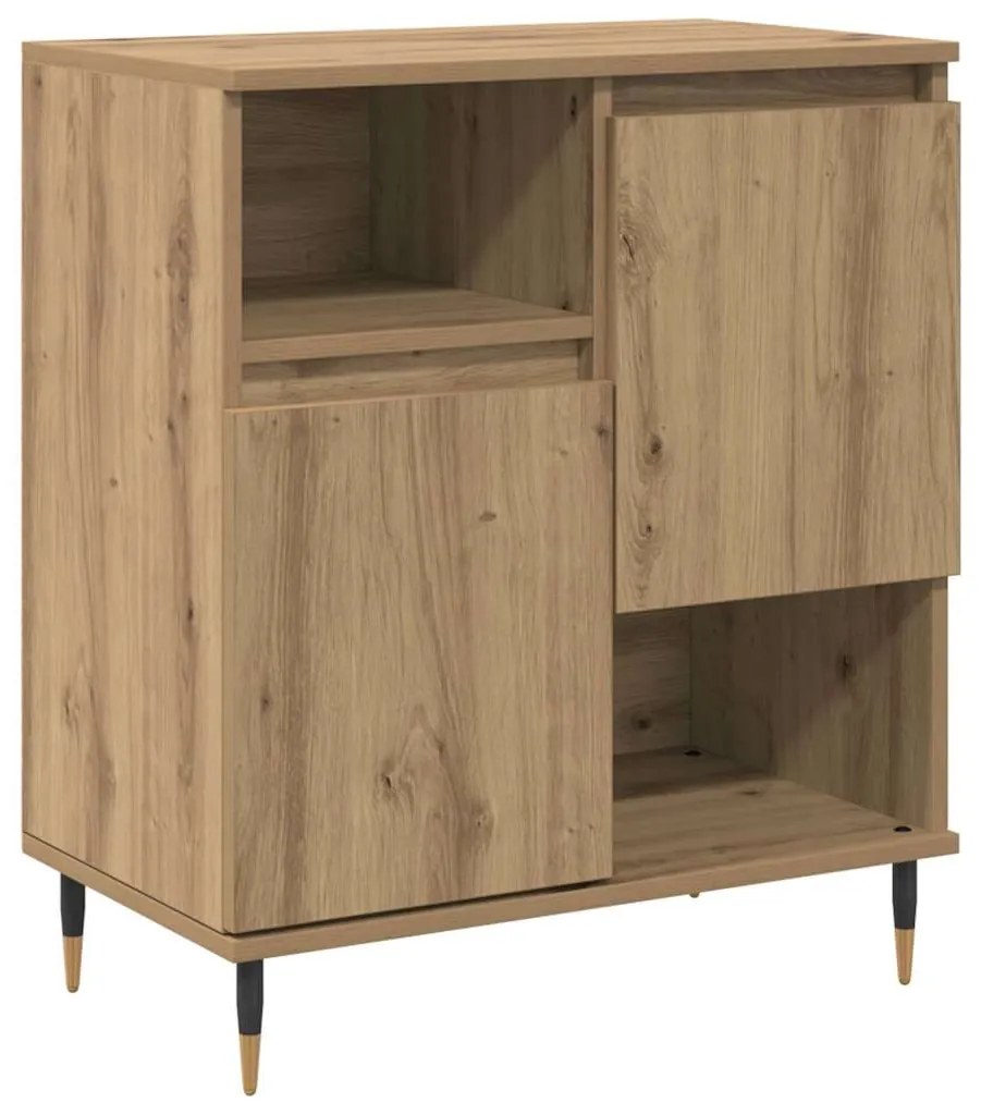 vidaXL Πλαϊνό γραφείο artisan δρυς 60 x 35 x 70 cm Επεξεργασμένο ξύλο