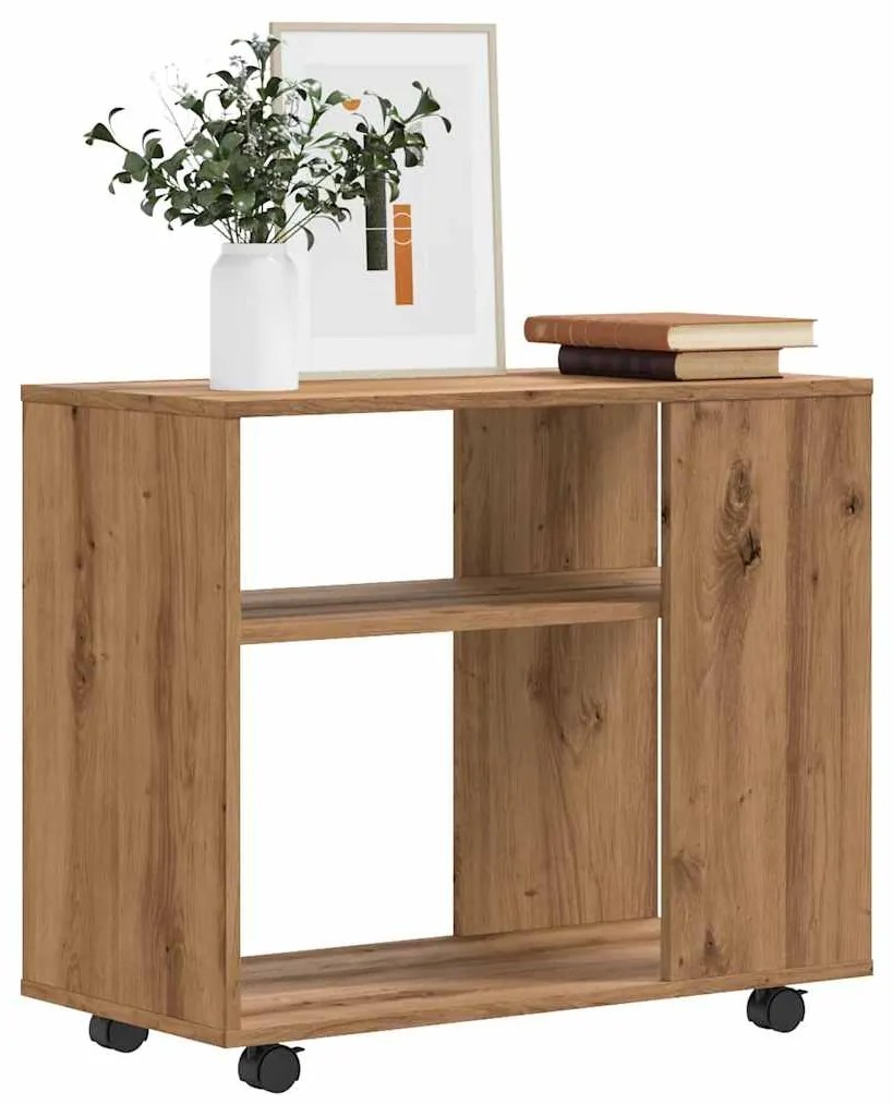 vidaXL Side Table Artisan Oak 70x35x55 cm Κατασκευασμένο ξύλο