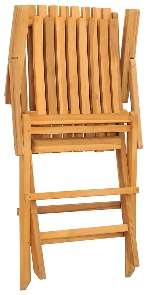 Καρέκλες Κήπου Πτυσσόμενες 2 τεμ. 61x67x90 εκ. Μασίφ Ξύλο Teak - Καφέ