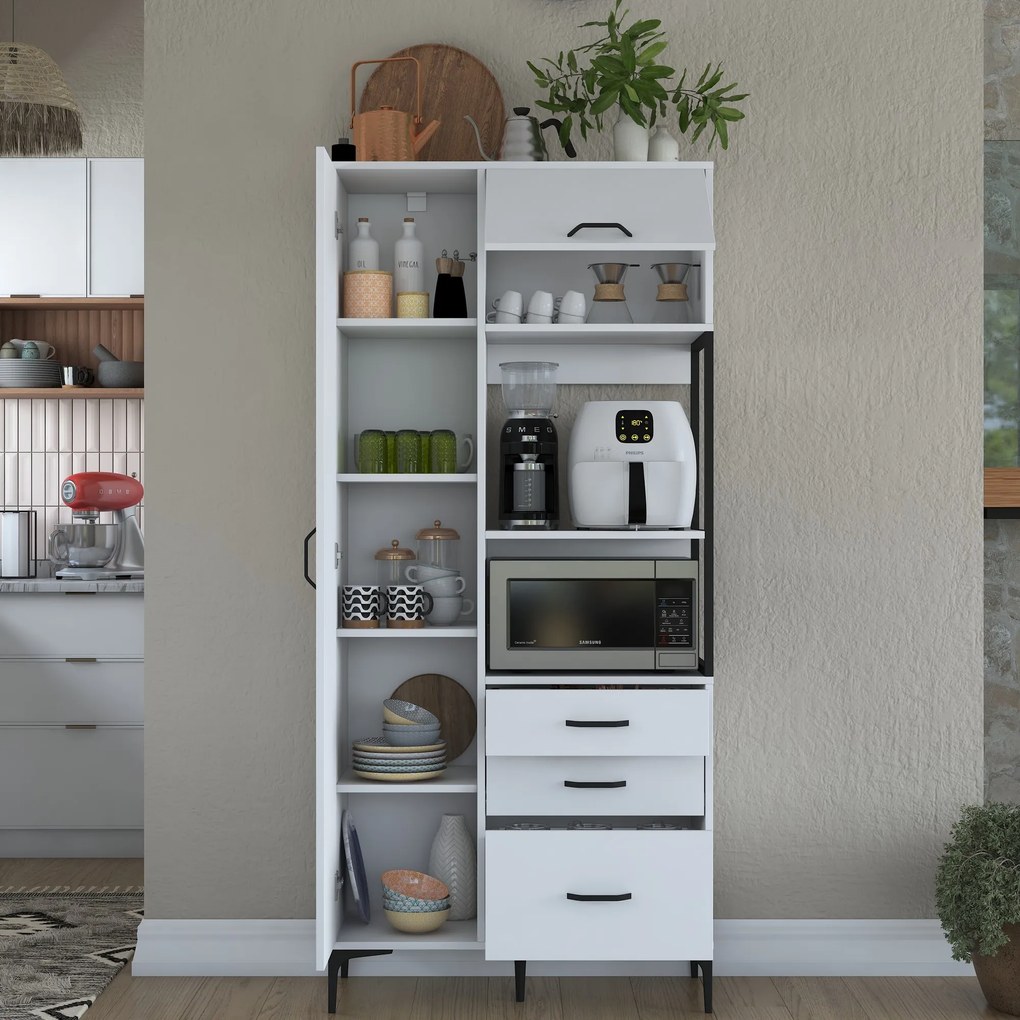 Ντουλάπι Λευκό EVAL 90x40x198.6