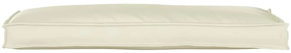 vidaXL Μαξιλάρι παλέτας για πάγκο Κρεμ 110 x 40 x 8 εκ Ύφασμα Oxford