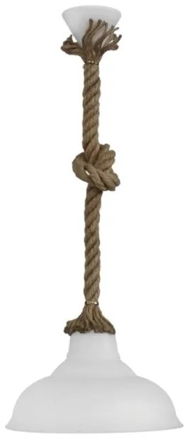 Κρεμαστό Φωτιστικό Οροφής PUBLIC 1L ROPE UT-Λευκό 31-1172 Heronia-31-1172-Λευκό 31-1172