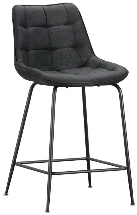 Σκαμπό Μπάρ Ermina Black Ύφασμα 49x49x62-94εκ Το προϊόν πωλείται ως σετ 4 τεμαχιων