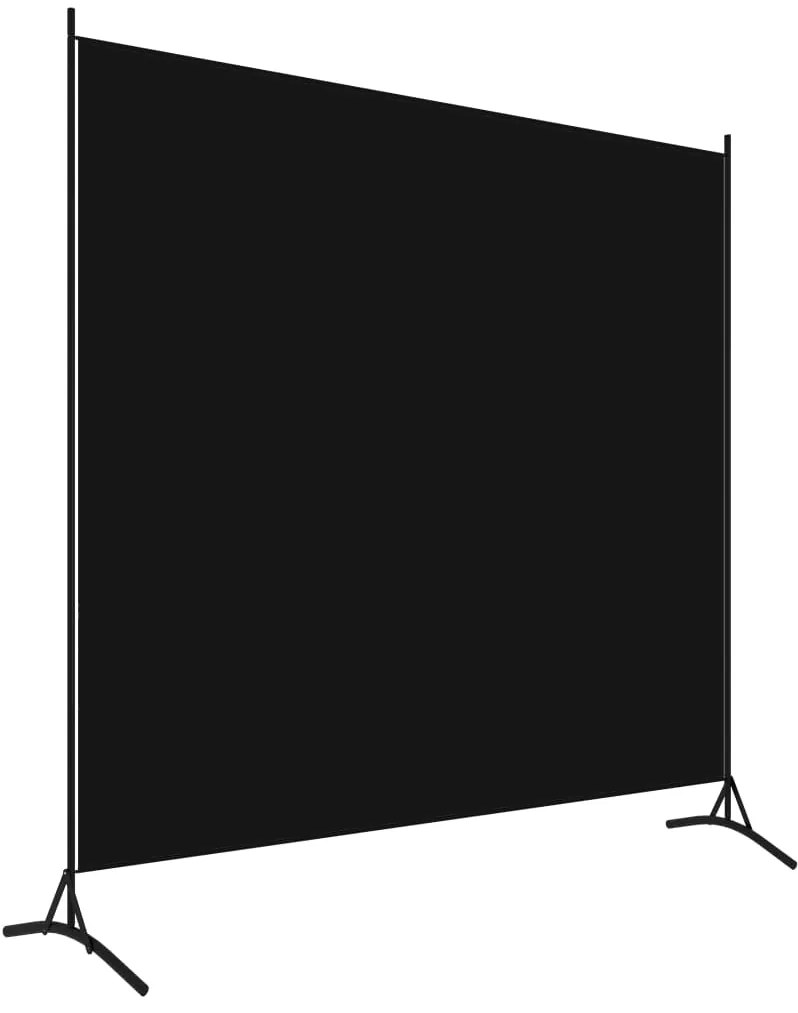 vidaXL Διαχωριστικό Δωματίου με 1 Πάνελ Μαύρο 175 x 180 εκ.