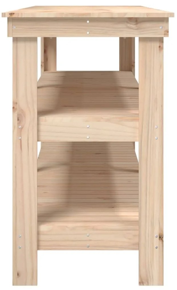 vidaXL Πάγκος Εργασίας 181 x 50 x 80 εκ. από Μασίφ Ξύλο Πεύκου