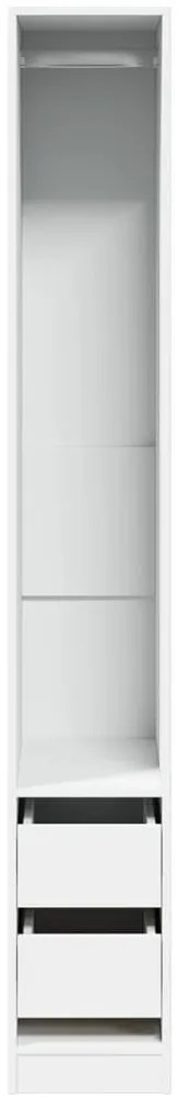 vidaXL Ντουλάπα Λευκή 30x50x200 εκ. από Επεξεργασμένο Ξύλο