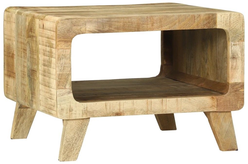 vidaXL Τραπέζι καφέ 50x50x35 εκ. Μασίφ ξύλο μάνγκο
