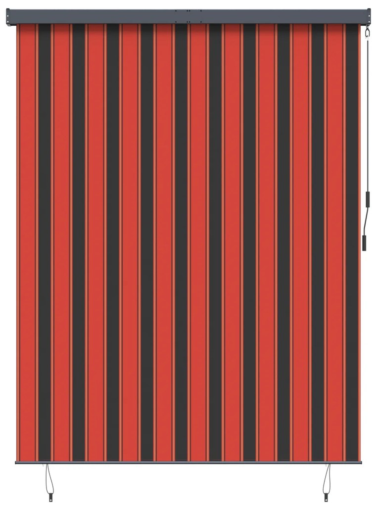 vidaXL Εξωτερικό ρολό Striped πορτοκαλί και καφέ 220 x 250 cm ύφασμα