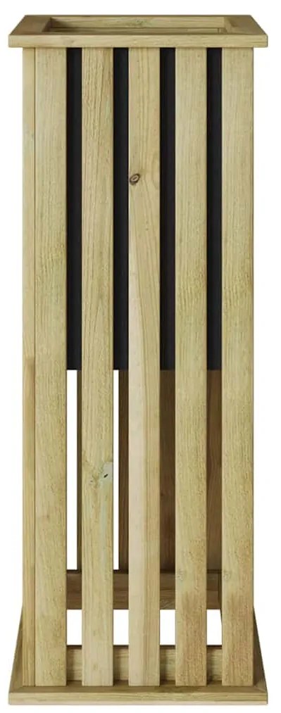 vidaXL Κουτιά γλάστρων Καφέ 33 x 33 x 85 εκ Εμποτισμένο Ξύλο Πεύκου