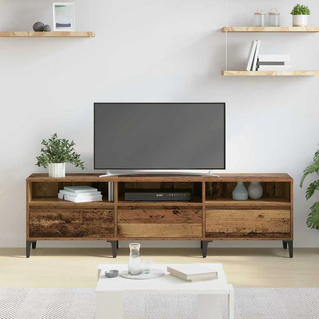 vidaXL Ντουλάπι TV Παλαιό ξύλο 150 x 30 x 44.5 εκ. Επεξεργασμένο ξύλο
