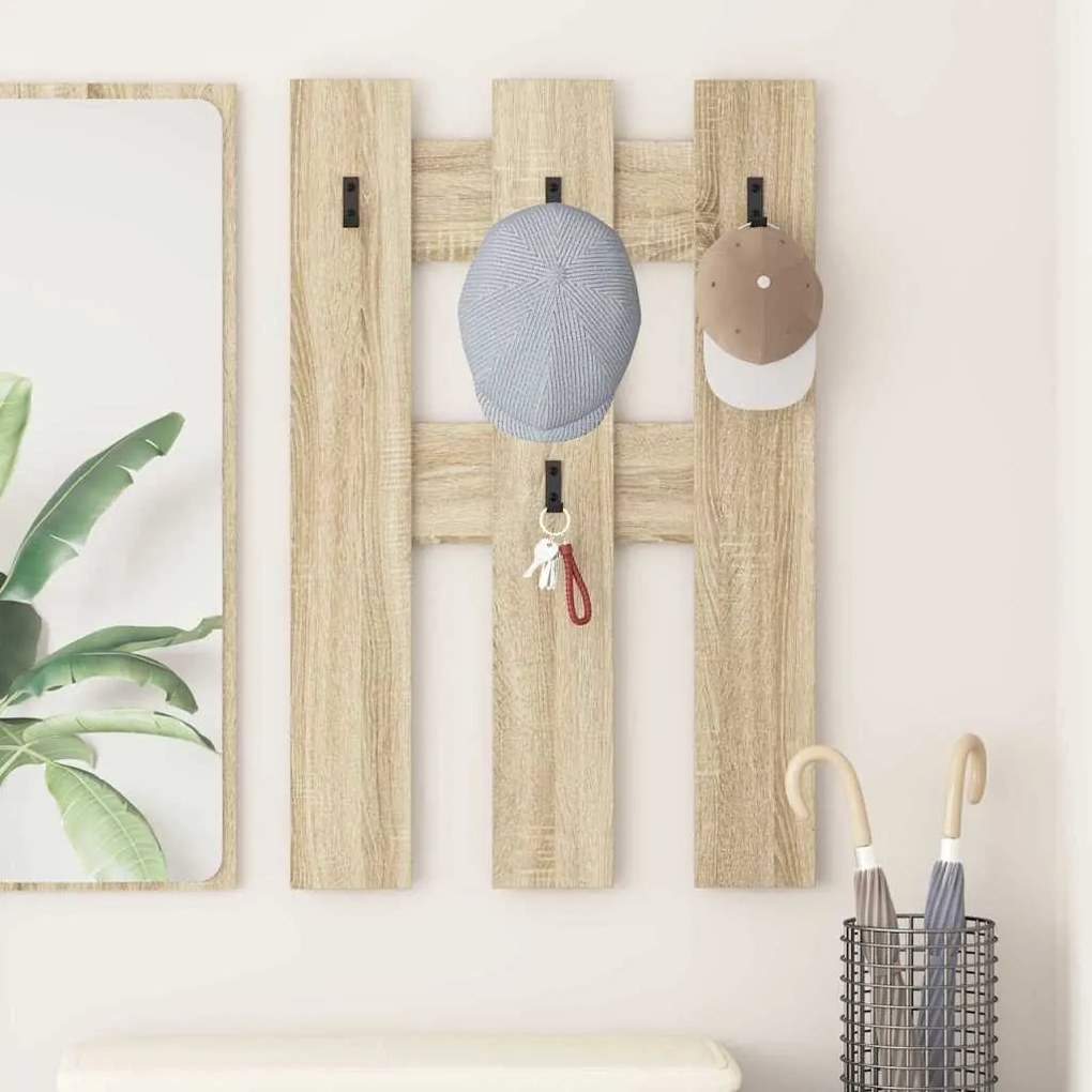 Τοίχου Κρεμάστρα Επιτοίχιο Δρύς Sonoma 65 x 3 x 100 εκ.