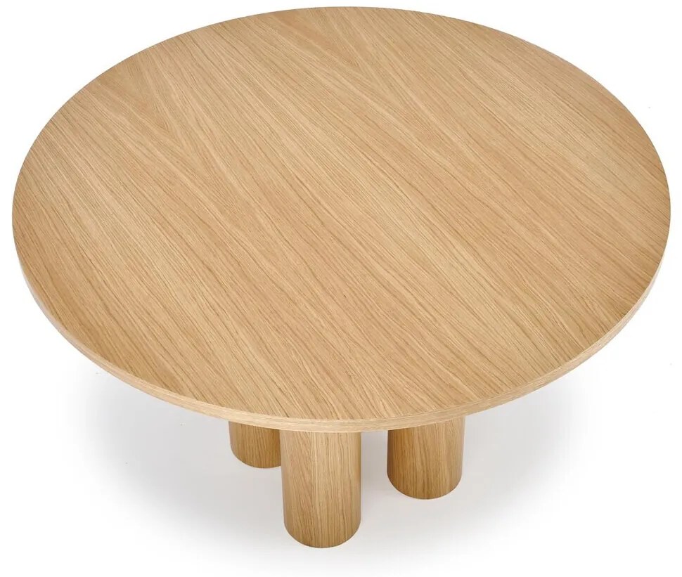 Τραπέζι Houston 1404, Δρυς, 77cm, 40 kg, Ινοσανίδες μέσης πυκνότητας, Φυσικό ξύλο καπλαμά | Epipla1.gr