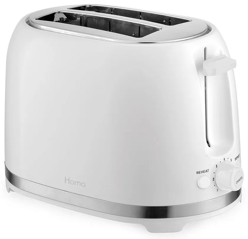 Homa HT-4044 Φρυγανιέρα 2 Θέσεων 850W Λευκή Cadis