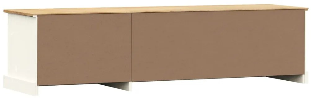 vidaXL Έπιπλο Τηλεόρασης VIGO Λευκό 156x40x40 εκ. Μασίφ Ξύλο Πεύκου