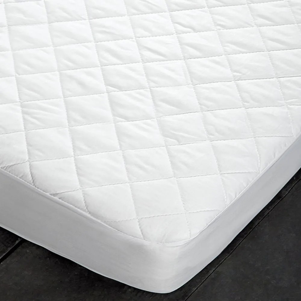 Κάλυμμα Στρώματος Καπιτονέ Εκάβη White Vesta Home Ημίδιπλο 110x200cm Cotton-Polyester