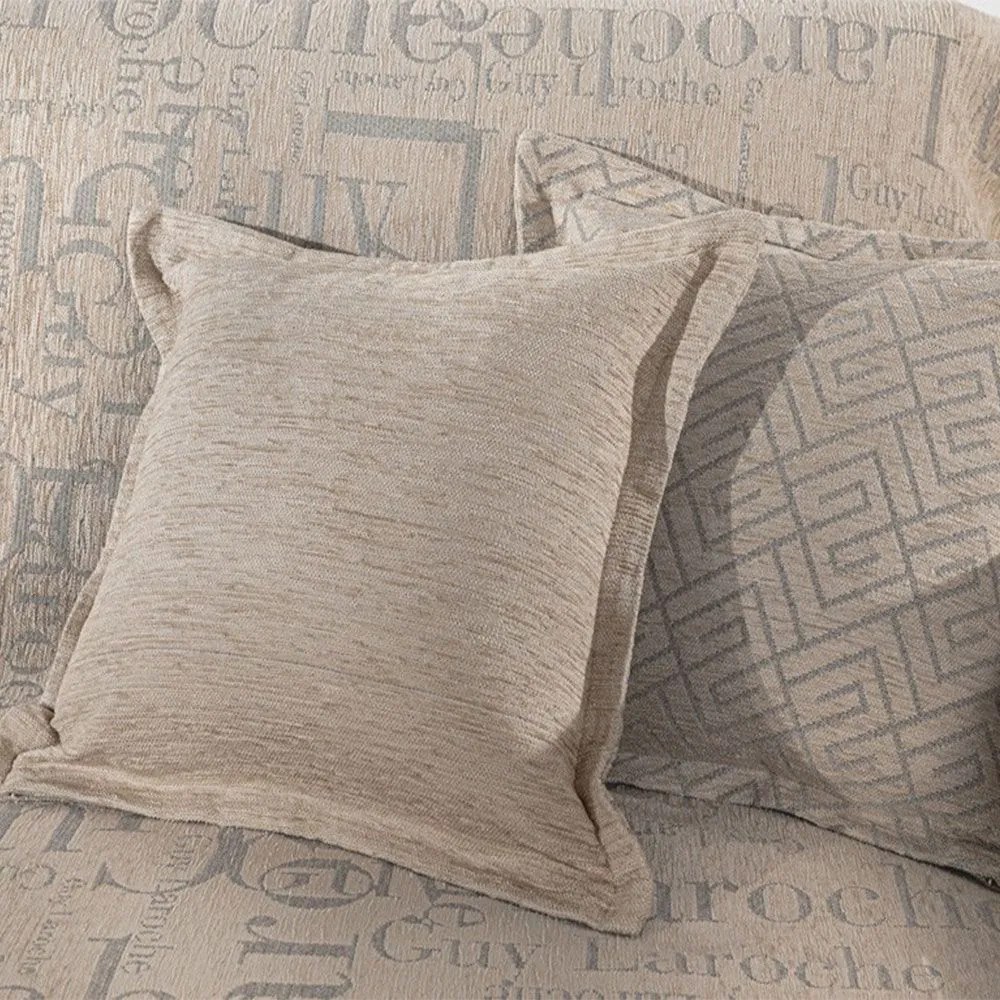 Μαξιλαροθήκη Διακοσμητική Stamp Natural Guy Laroche 50Χ50 Acrylic,Cotton,Polyester