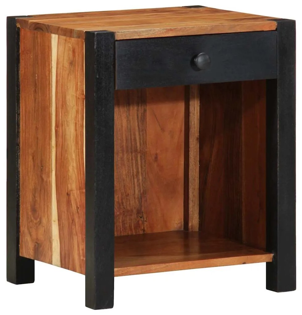 vidaXL Κομοδίνο 2 pcs Καφέ 40 x 35 x 50 εκ. Στερεό Ξύλο Ακακίας